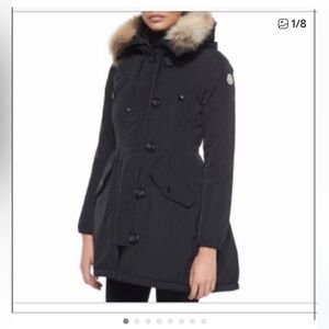 Moncler Ariette Down Parka - Black - Size 0 - Gorgeous!!